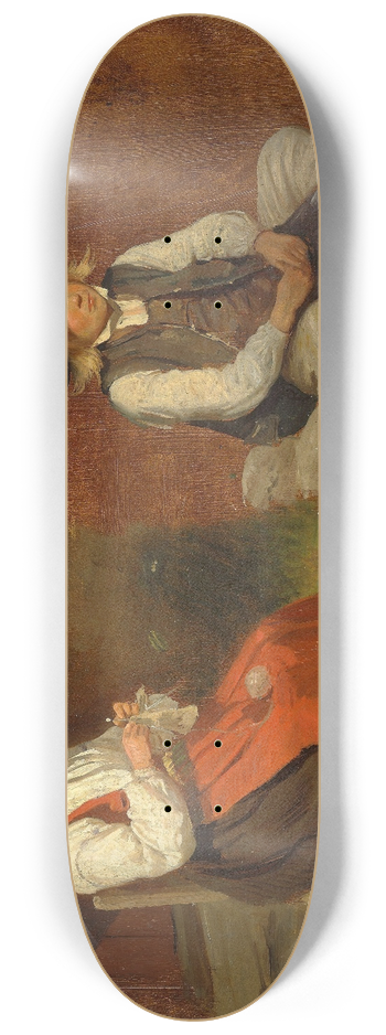 Adolph Tidemand - Figur Studies from Mora in Sweden 8.25 inch art skate deck