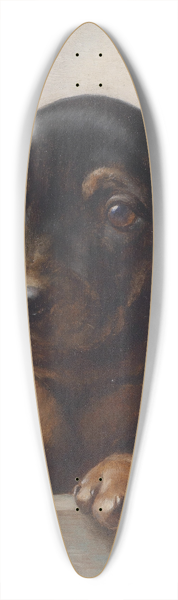 Carl Reichert - Young dachshund 39.3 inch art pintail longboard deck