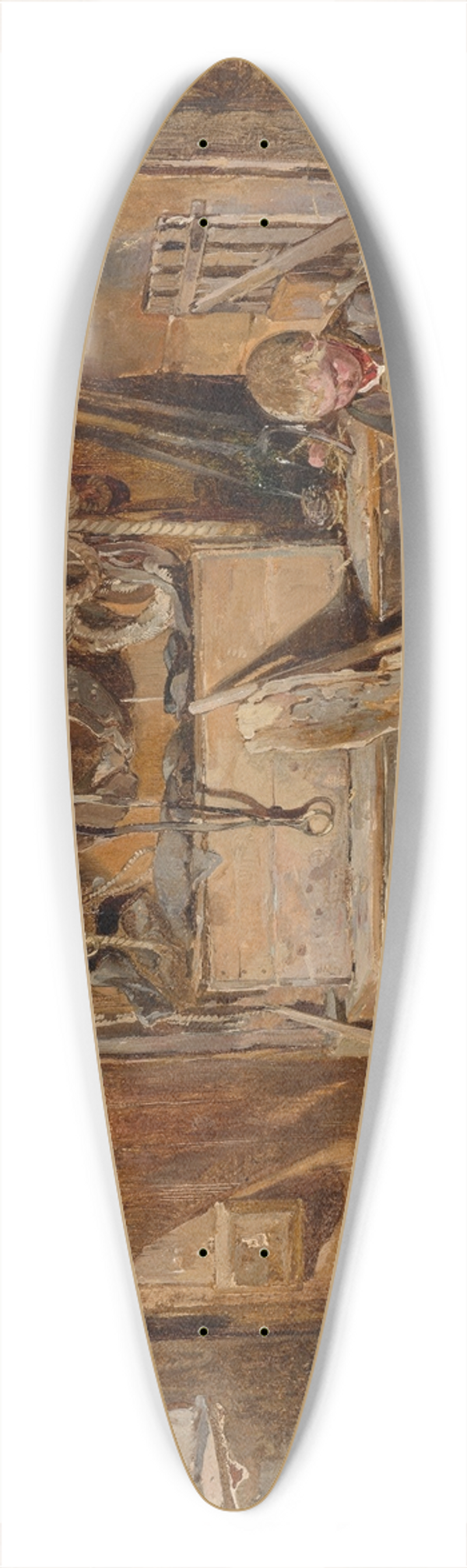 Carl Schindler - In der Geschirrkammer 39.3 inch art pintail longboard deck