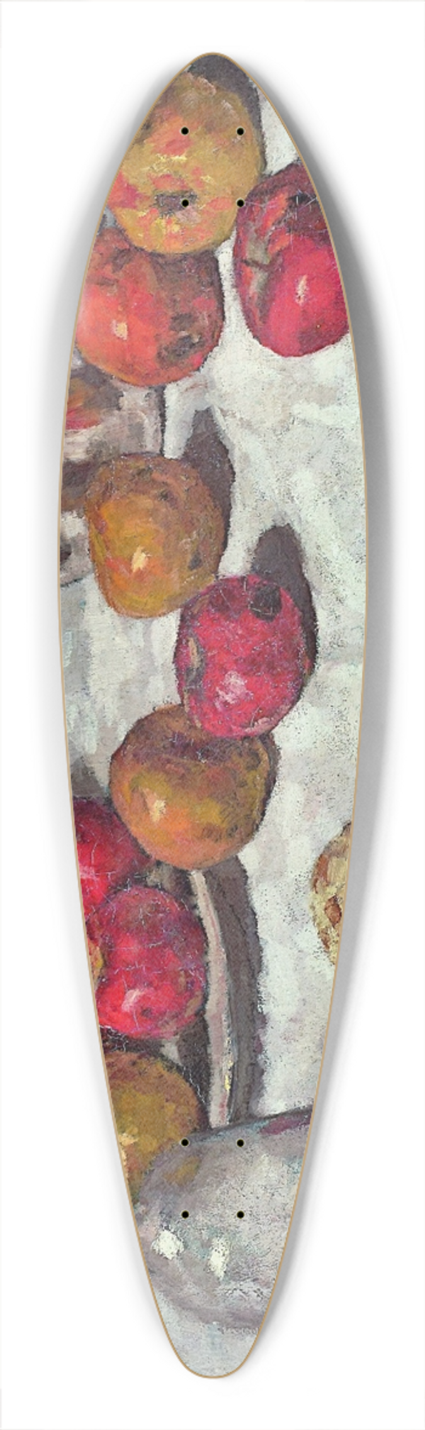 Carl Schuch - Still Life with Apples 39.3 inch art pintail longboard deck