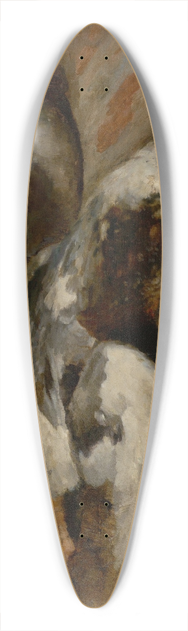 Carl Schuch - Wildente und Blechdose 39.3 inch art pintail longboard deck