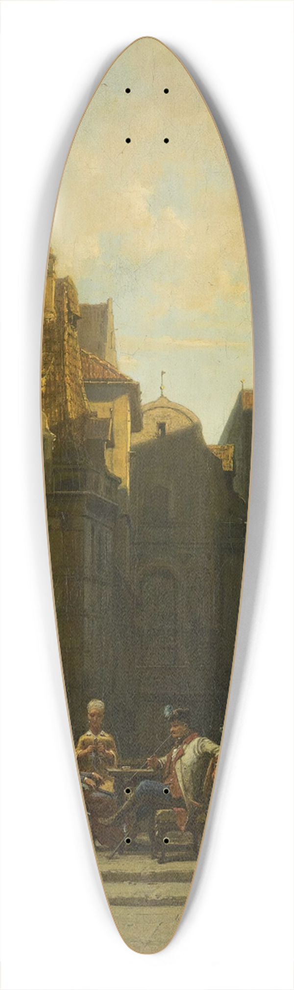Carl Spitzweg - Die Plauderstunde (A Good Gossip) 39.3 inch art pintail longboard deck