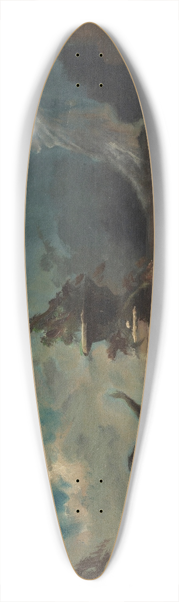 Carl Spitzweg - Hamlet und der Geist seines Vaters 39.3 inch art pintail longboard deck
