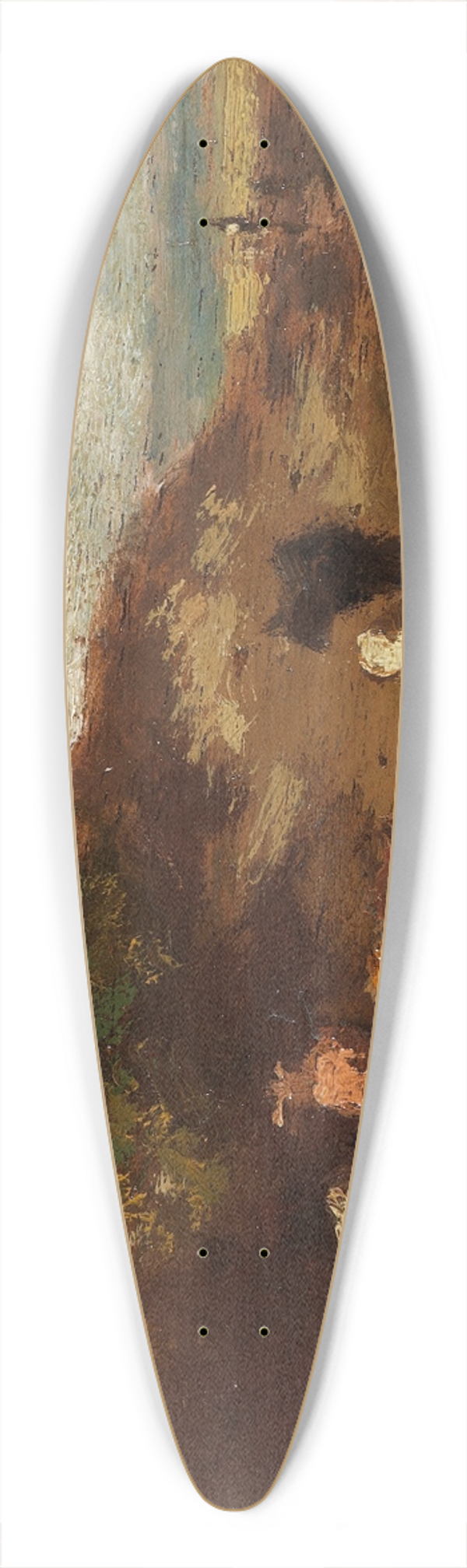 Carl Spitzweg - Landschaft mit Khen 39.3 inch art pintail longboard deck