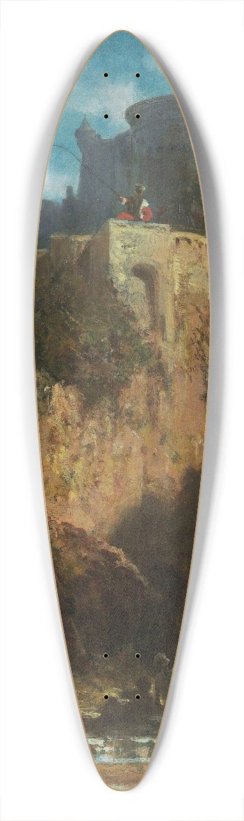 Carl Spitzweg - Nixenfang 39.3 inch art pintail longboard deck