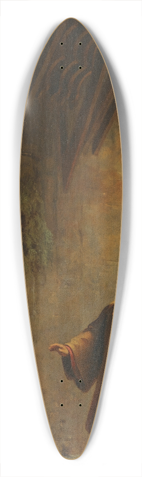 Carl Spitzweg - Strasse In Kairo  Trk Findet Rose (A Cairo Street) 39.3 inch art pintail longboard deck