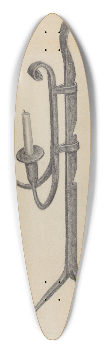 Carl Weiss - Candlestand 39.3 inch art pintail longboard deck
