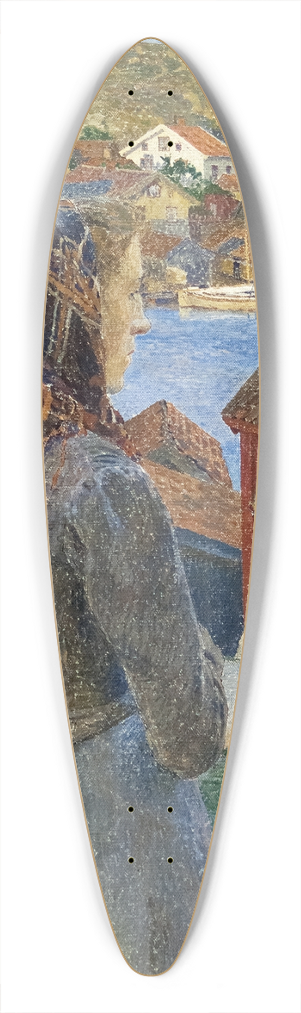 Carl Wilhelmson - Eventide Bohusln 39.3 inch art pintail longboard deck