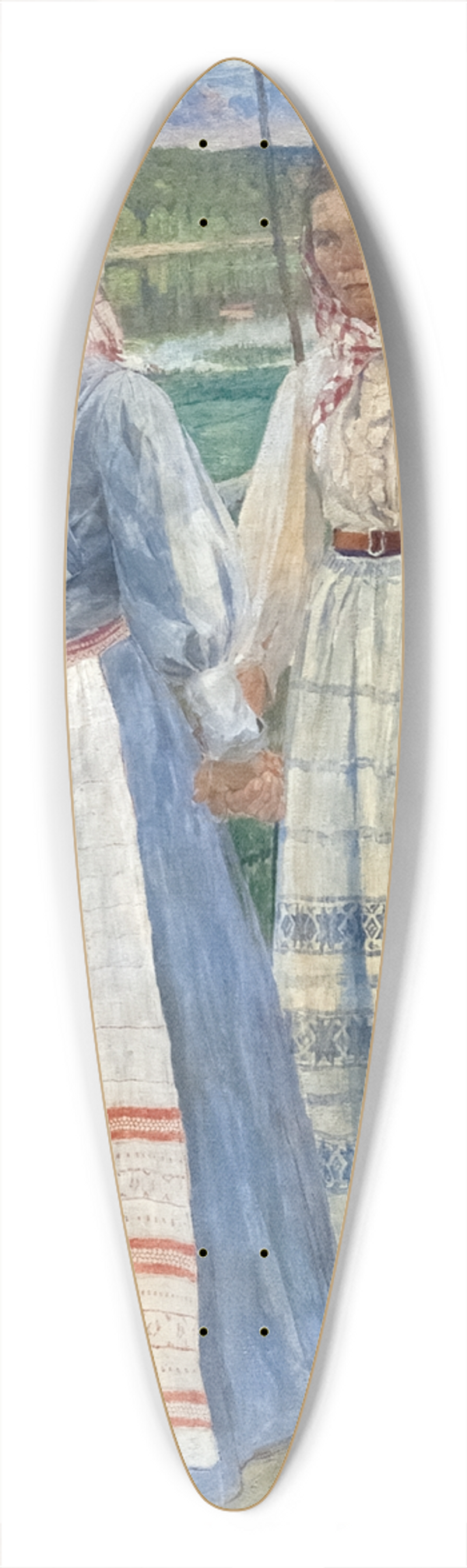 Carl Wilhelmson - Saturday Evening 39.3 inch art pintail longboard deck