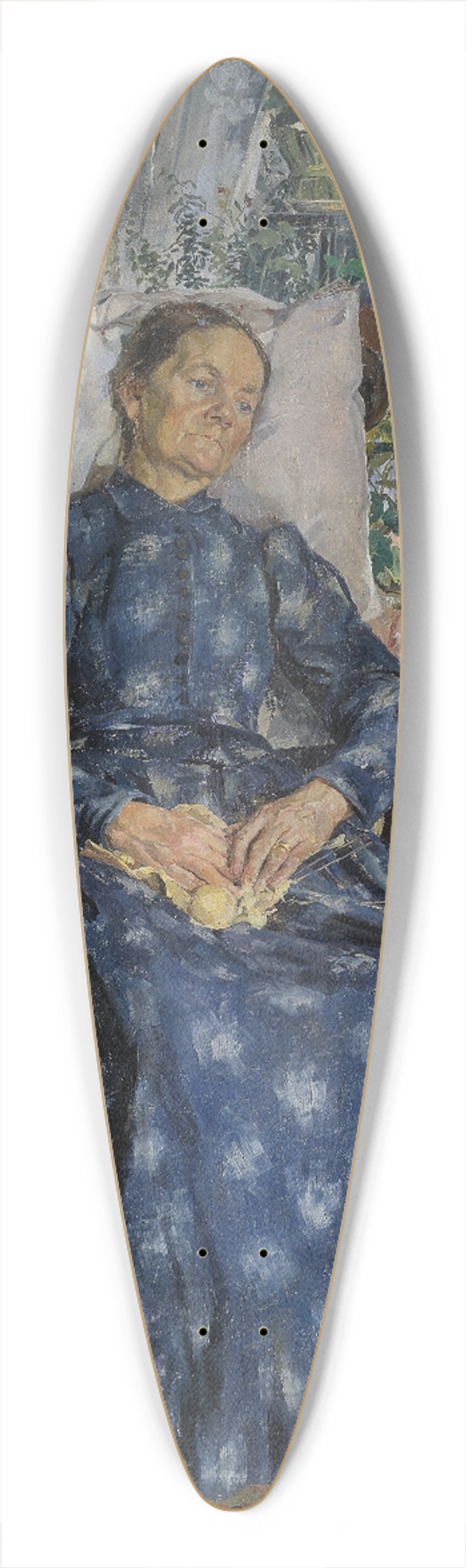 Carl Wilhelmson - Tired 39.3 inch art pintail longboard deck