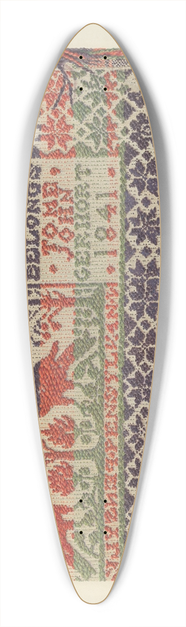 Carmel Wilson - Woven Coverlet 39.3 inch art pintail longboard deck