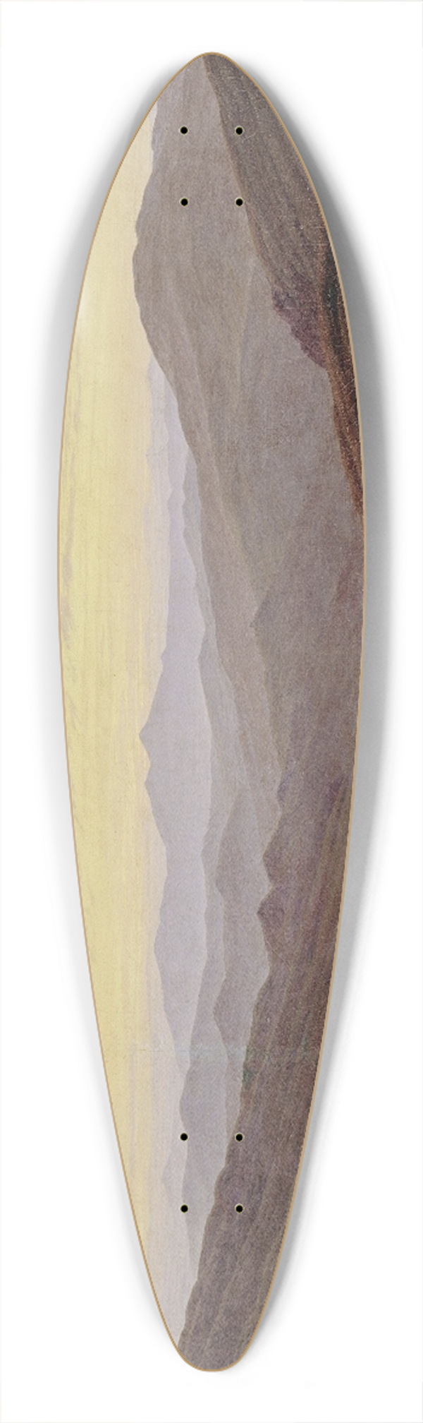 Caspar David Friedrich - Giant Mountains (Riesengebirge) 39.3 inch art pintail longboard deck