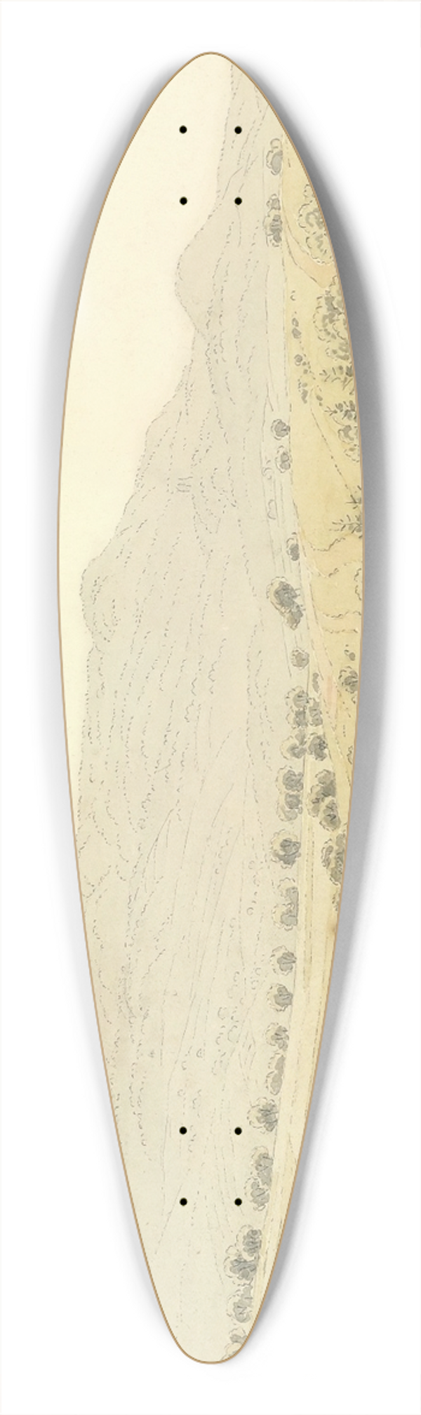 Caspar David Friedrich - Highlands 39.3 inch art pintail longboard deck