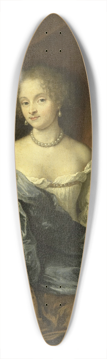 Caspar Netscher - Portrait of a woman, possibly a member of the van Citters family 39.3 inch art pintail longboard deck