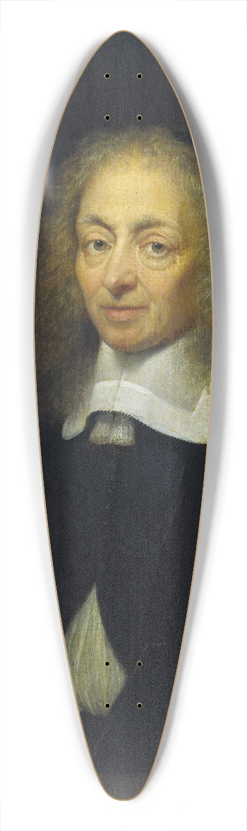 Caspar Netscher - Portrait of Constantijn Huygens (1596-1687) 39.3 inch art pintail longboard deck