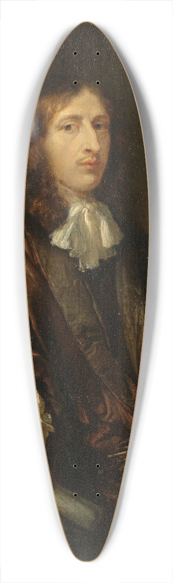 Caspar Netscher - Self-Portrait 39.3 inch art pintail longboard deck