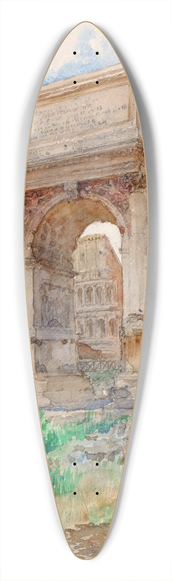 Cass Gilbert - Arch of Titus, Rome 39.3 inch art pintail longboard deck