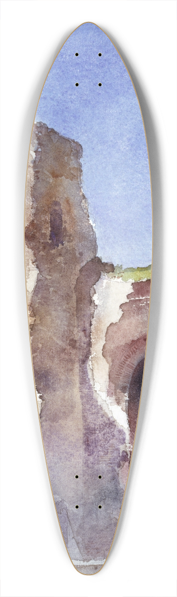 Cass Gilbert - Baths of Caracalla, Rome 39.3 inch art pintail longboard deck