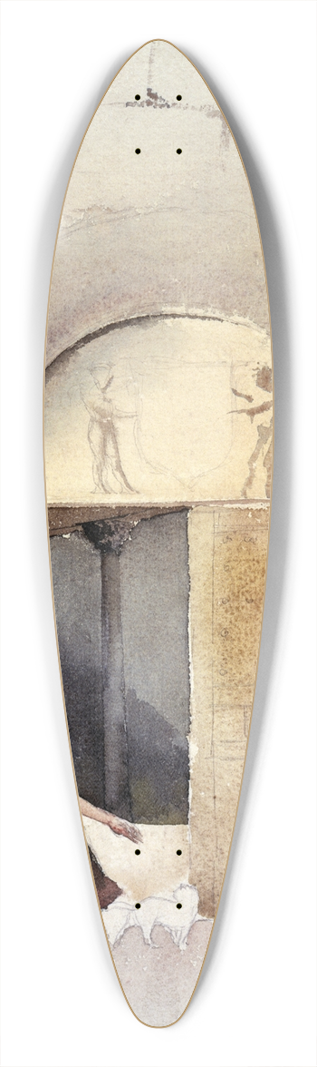 Cass Gilbert - Doorway in Anla 39.3 inch art pintail longboard deck