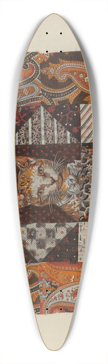 Catherine Fowler - Printed Cotton 39.3 inch art pintail longboard deck