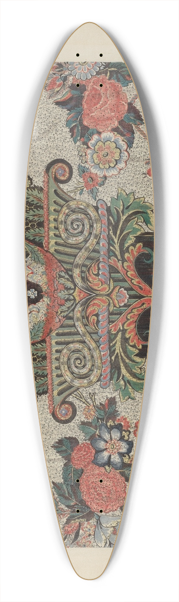 Catherine Fowler - Printed Cotton 39.3 inch art pintail longboard deck