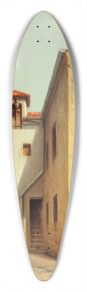 C. Bussilliet - Intrieur de cour  Mnilmontant. 39.3 inch art pintail longboard deck