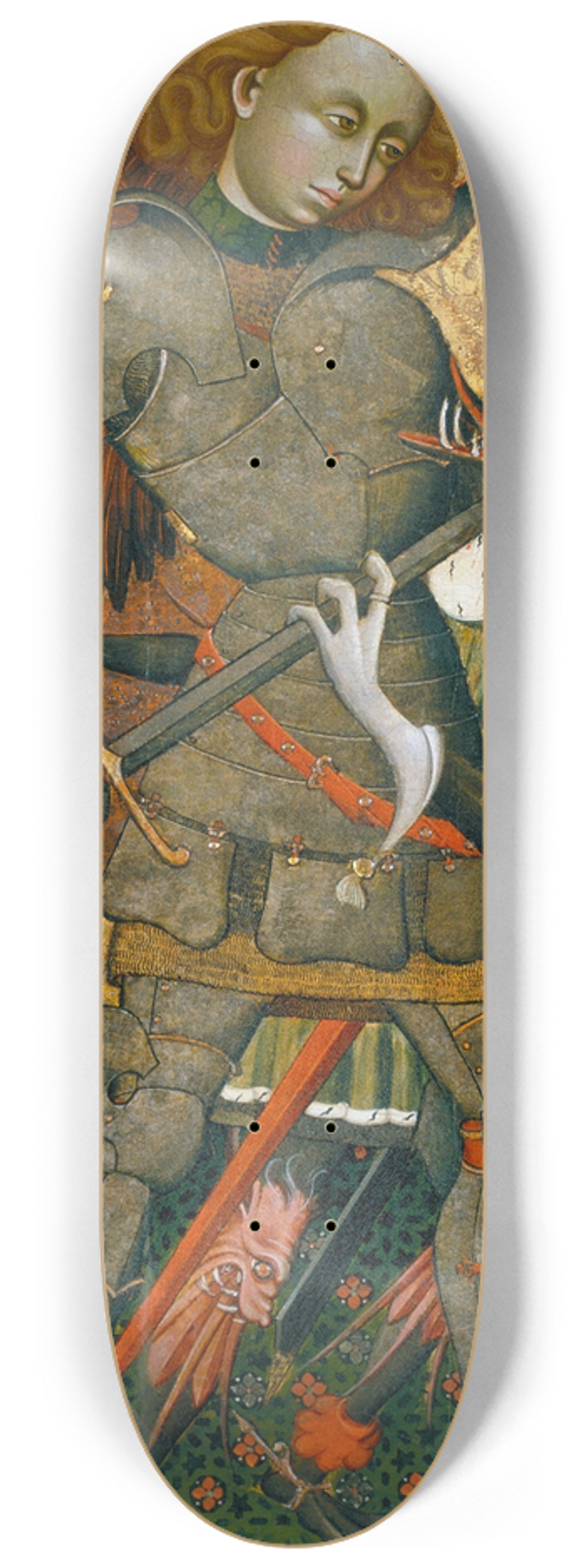 Blasco de Gran - Saint Michael the Archangel 8.25 inch art skate deck