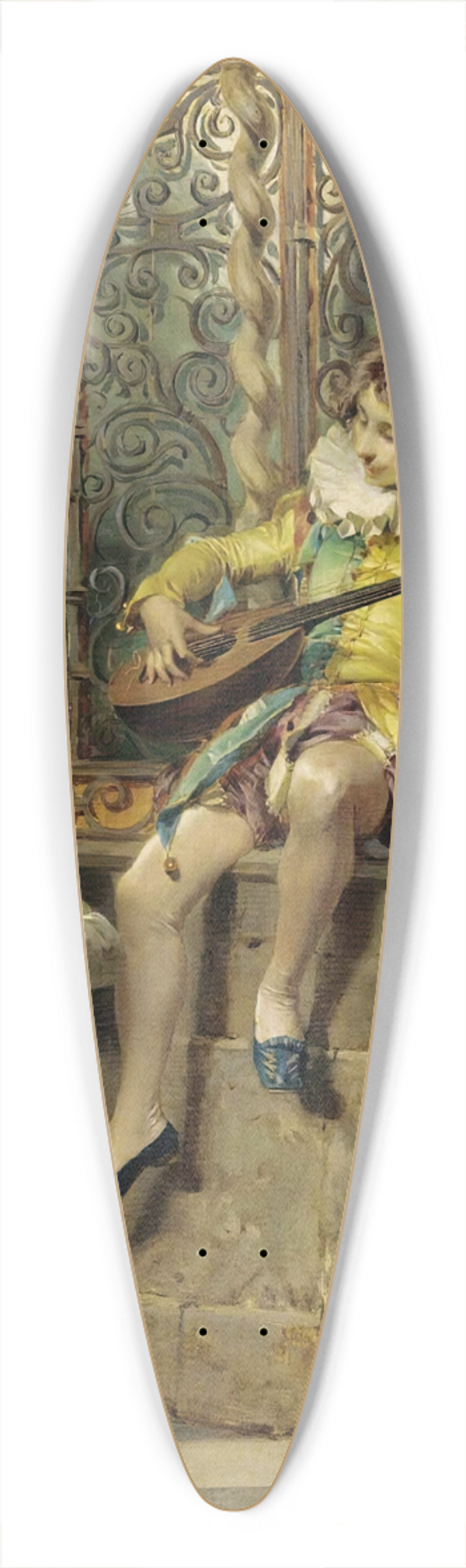 Cesare Auguste Detti - The Musicians 39.3 inch art pintail longboard deck