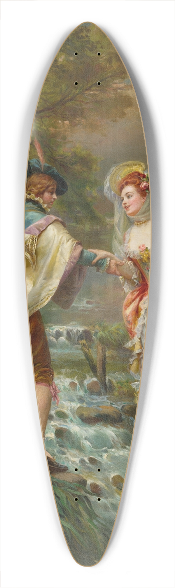 Cesare Auguste Detti - Trs Galant 39.3 inch art pintail longboard deck