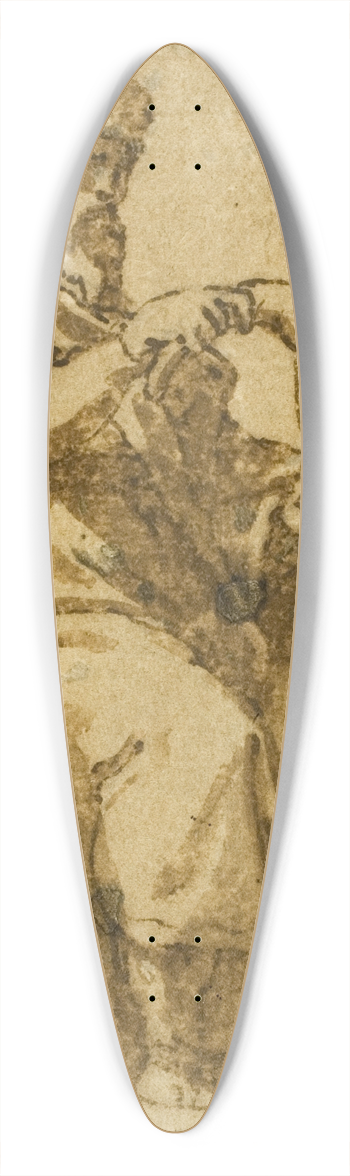 Cesare Nebbia - Samuel Enthroned 39.3 inch art pintail longboard deck