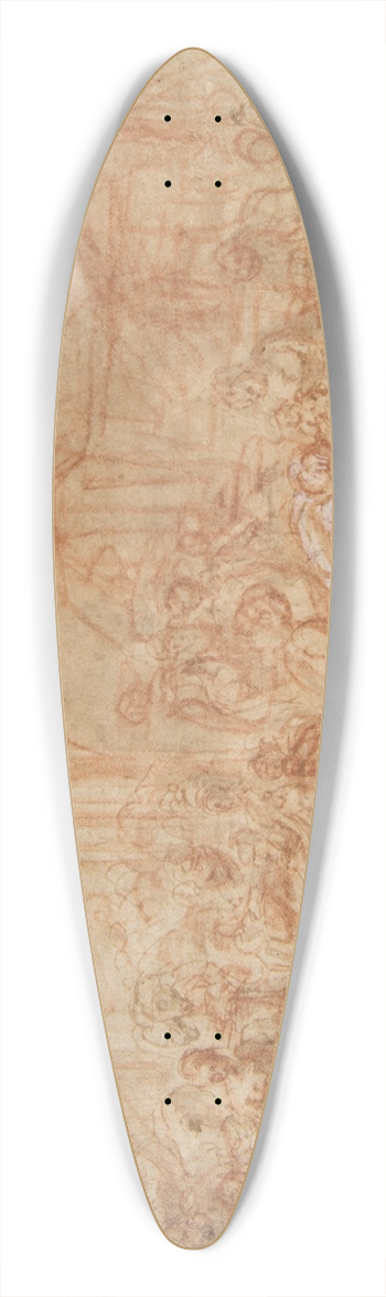 Cesare Pollino - Adoration of the Magi 39.3 inch art pintail longboard deck