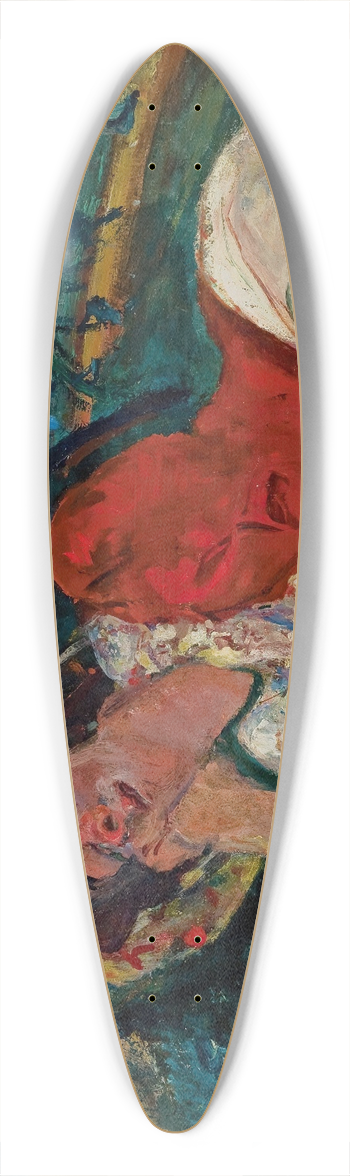 Cham Soutine - La sieste (Femme tendue sous un arbre) 39.3 inch art pintail longboard deck