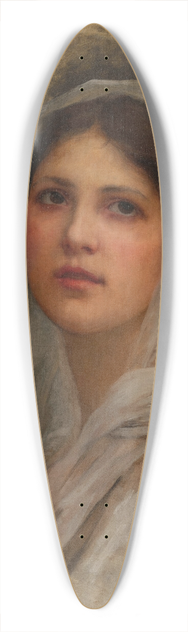 Charles Amable Lenoir - Portrait de femme 39.3 inch art pintail longboard deck