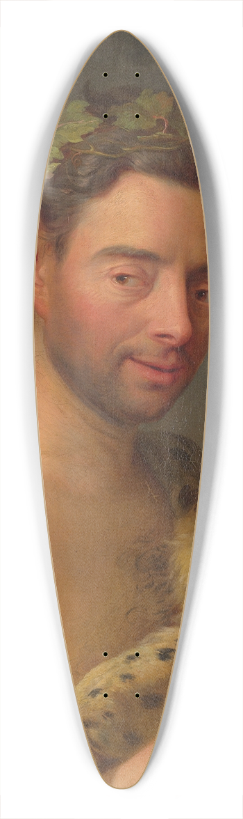 Charles-Andr van Loo - Bacchus 39.3 inch art pintail longboard deck