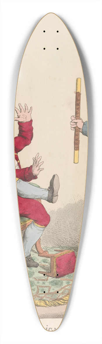 Charles Ansell - The Resignation 39.3 inch art pintail longboard deck