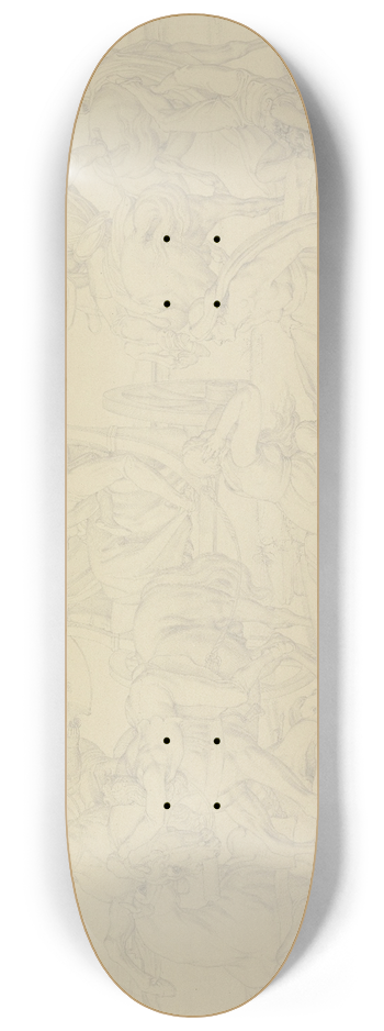 Bonaventura Genelli - Aus dem Leben eines Wstlings; I. Die Entfhrung 8.25 inch art skate deck