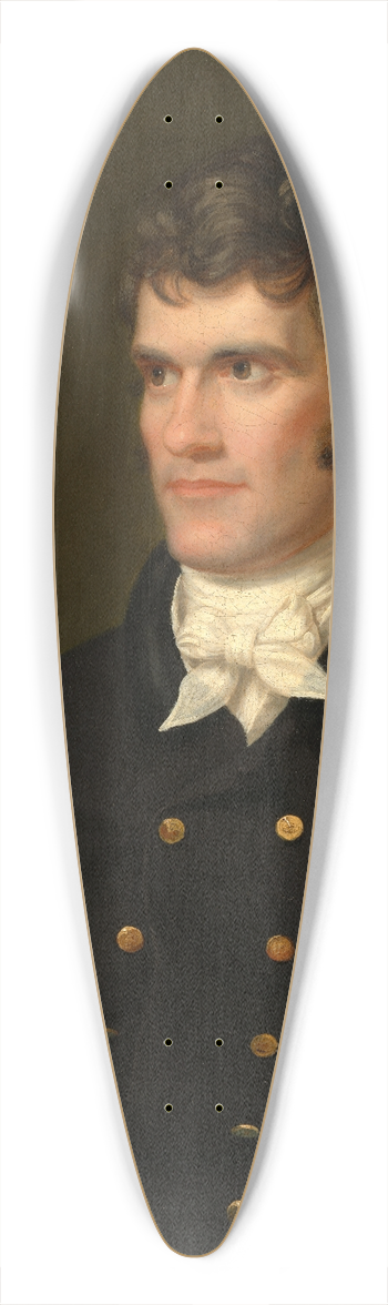Charles Bird King - John C. Calhoun 39.3 inch art pintail longboard deck