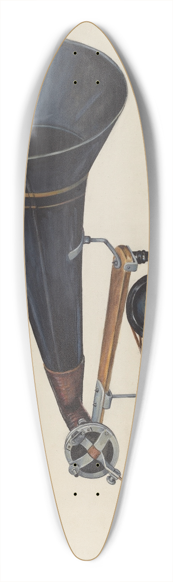 Charles Bowman - Gramophone 39.3 inch art pintail longboard deck