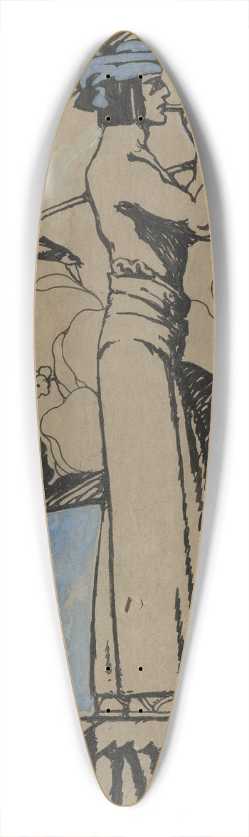 Charles Buckles Falls - April 39.3 inch art pintail longboard deck