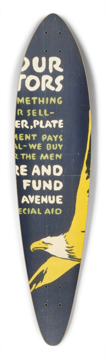 Charles Buckles Falls - For our aviators 39.3 inch art pintail longboard deck