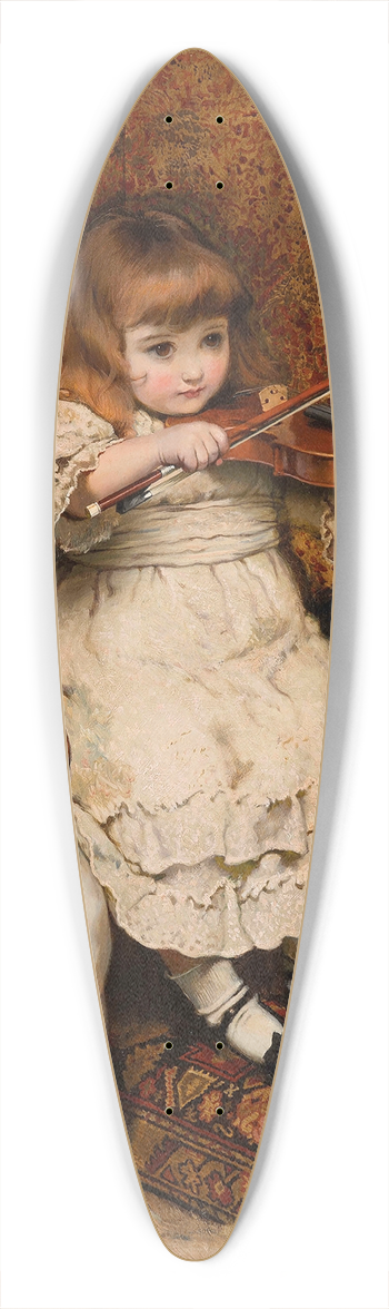 Charles Burton Barber - The little violinist 39.3 inch art pintail longboard deck