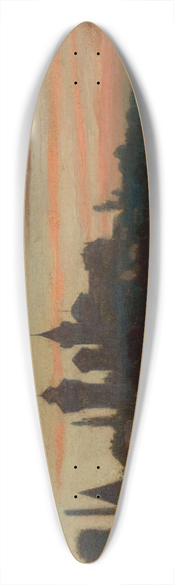 Charles Caryl Coleman - Nuremberg, Germany 39.3 inch art pintail longboard deck