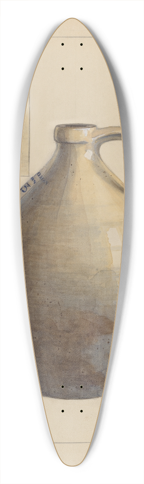 Charles Caseau - Jug 39.3 inch art pintail longboard deck