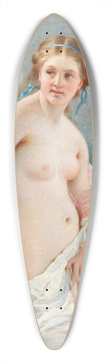 Charles Chaplin - A Woman Bathing 39.3 inch art pintail longboard deck