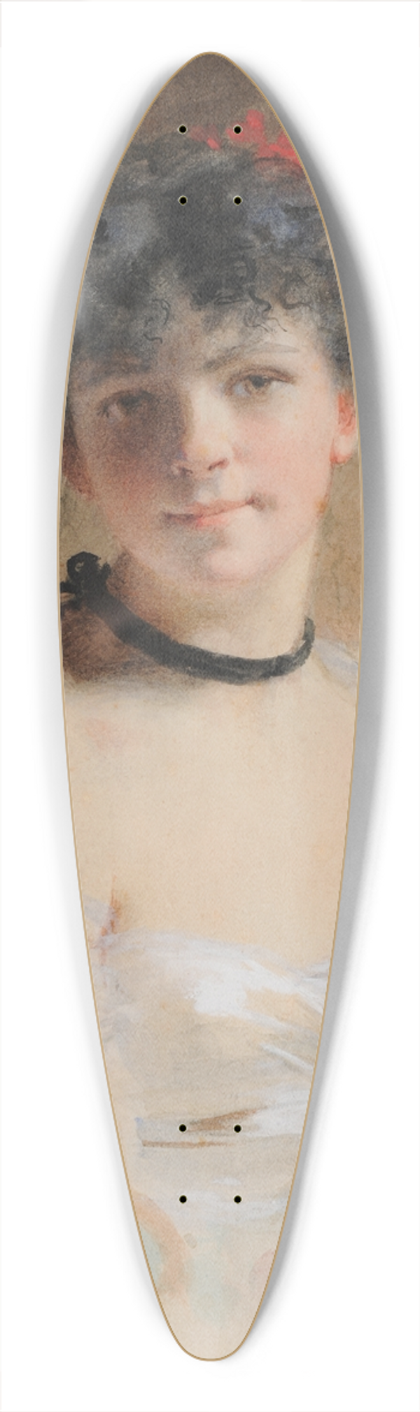 Charles Chaplin - Lespigle 39.3 inch art pintail longboard deck