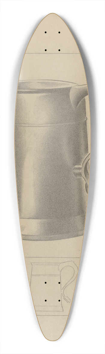 Charles Cullen - Pewter Mug 39.3 inch art pintail longboard deck
