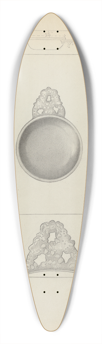 Charles Cullen - Pewter Porringer 39.3 inch art pintail longboard deck