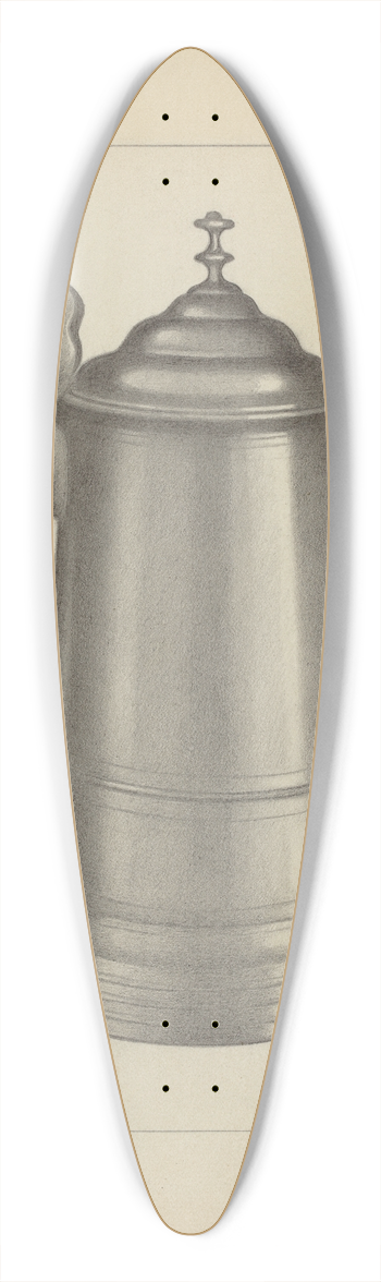 Charles Cullen - Pewter Tankard 39.3 inch art pintail longboard deck
