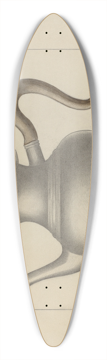 Charles Cullen - Pewter Teapot 39.3 inch art pintail longboard deck