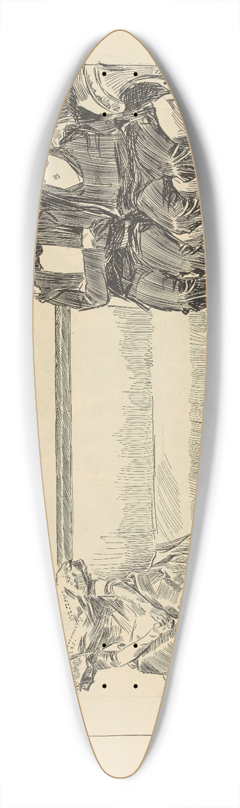 Charles Dana Gibson - A hint to fathers. Dont destroy a romance by meeting him more than half way 39.3 inch art pintail longboard deck